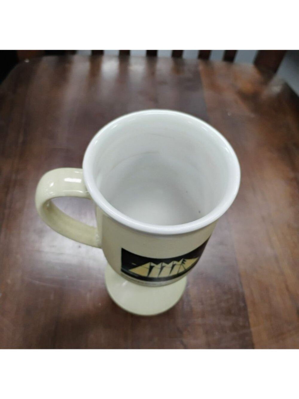 Warren Kimble American Folk Art Pedestal Mug, Sailboat Design, Otagiri Japan - Picture 6 of 7